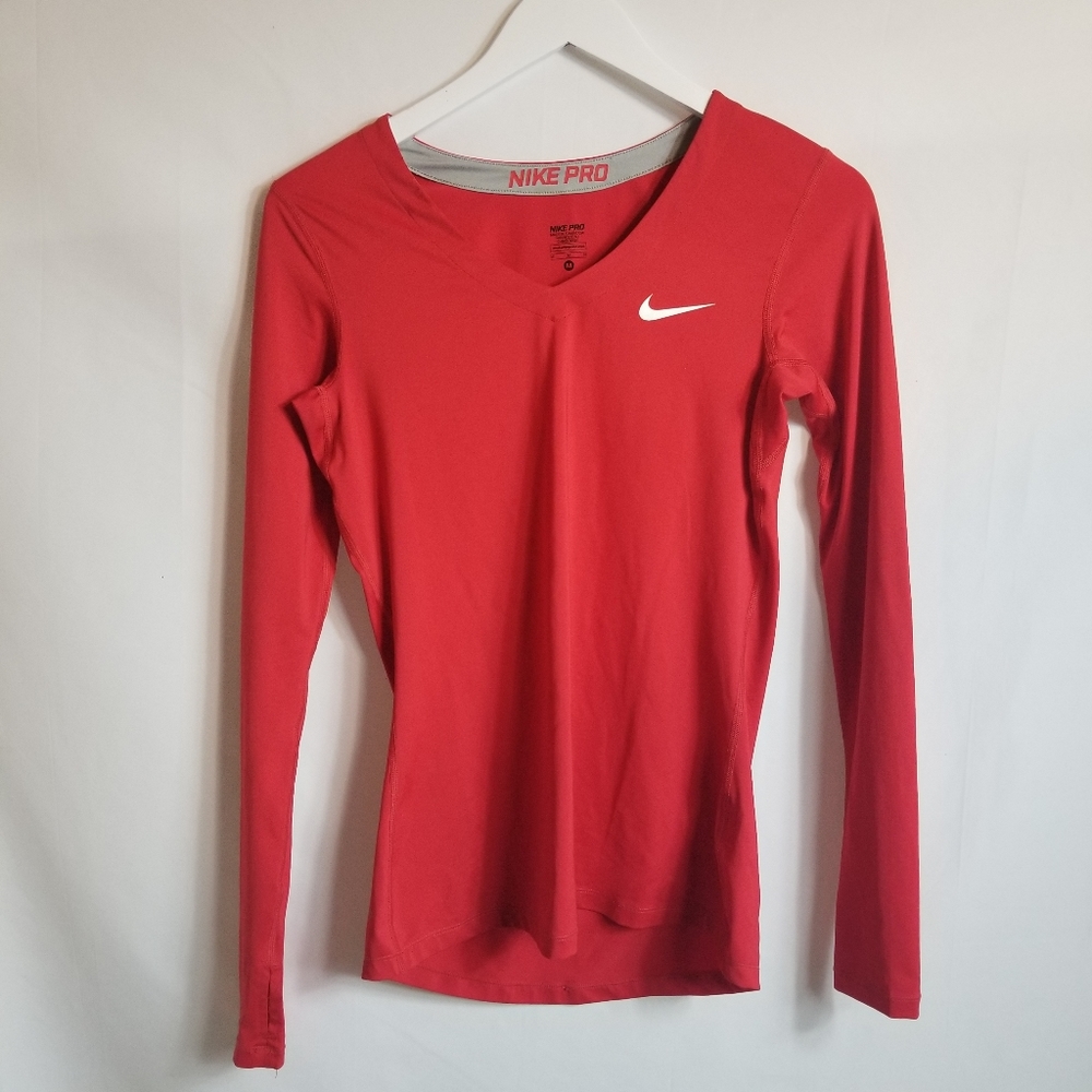 Nike Pro long sleeve v neck
